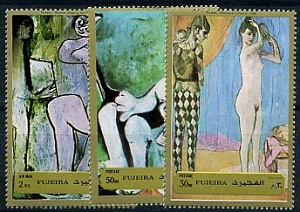 Фуджейра, 1971, Пикассо, 3 марки